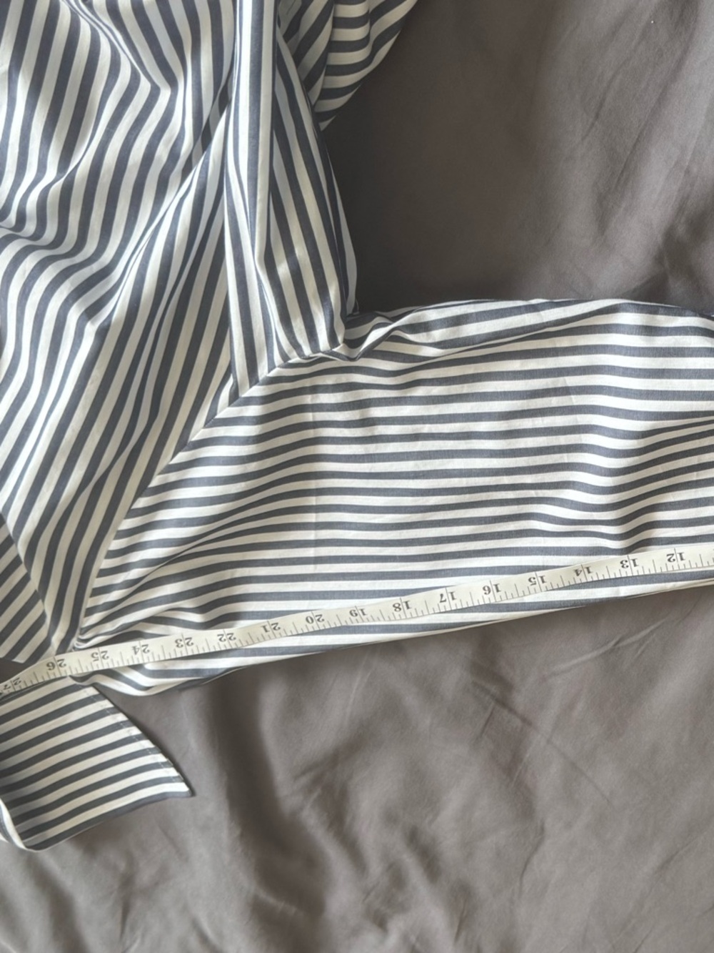 Sezane Coleta Shirt - Sézane X Mdlo Ecru/ Blue Stripes - Size 14 - Picture 5 of 6